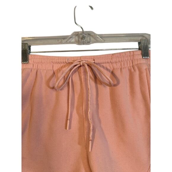 Always You Pink Cotton Blend Pockets Drawstring Stretch Waist Shorts Women Sz M - Picture 4 of 7